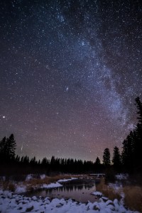 Milky Way  boreal forest Saskatchewan 