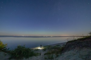 Good Spirit Lake Sand Dunes at Night